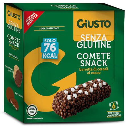 GIUSTO SENZA GLUTINE COMETE SNACK 120 G image not present