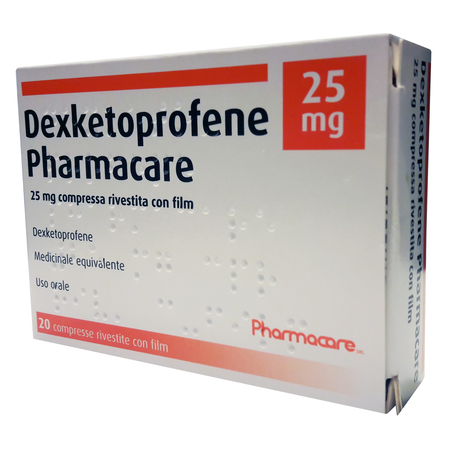 DEXKETOPROFENE (PHARMACARE)*20 cpr riv 25 mg image not present