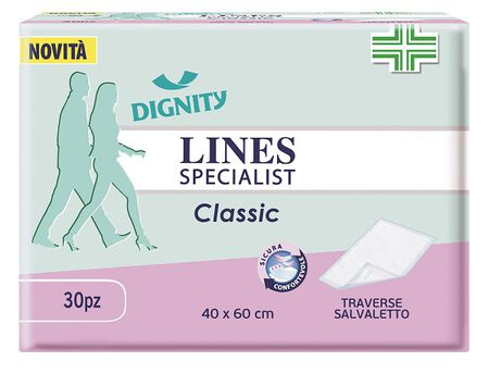 TRAVERSA PER INCONTINENZA LINES SPECIALIST CLASSIC 40X60 CM 30 PEZZI image not present