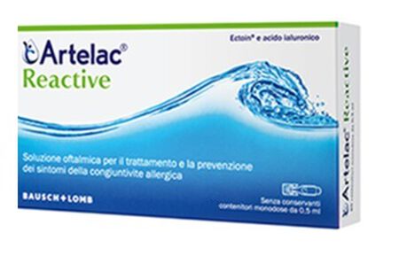 ARTELAC REACTIVE SOLUZIONE OFTALMICA MONODOSE 20 UNITA' DA 0,5 ML image not present