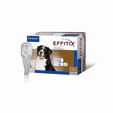 EFFITIX*spot-on soluz 4 pipette 6,60 ml 402 mg + 3.600 mg cani da 40 a 60 Kg image not present