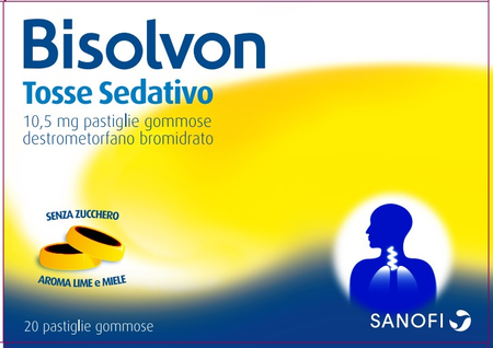 BISOLVON TOSSE SEDATIVO*20 pastiglie gommose 10,5 mg image not present