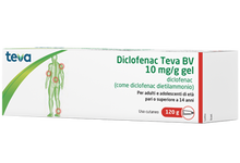 DICLOFENAC (TEVA B.V.)*gel derm 120 g 10 mg/g