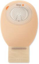 DANSAC NOVALIFE TRE 1 SACCA APERTA OPACA PIANA MIDI PER ILEOSTOMIA CON FINESTRA RITAGLIABILE 15-55X70 MM 420 ML 30 PEZZI