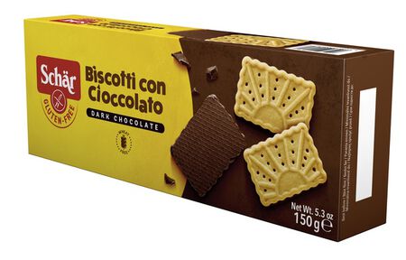 SCHAR BISCOTTO CON CIOCCOLATO DARK CHOCOLATE 150 G image not present