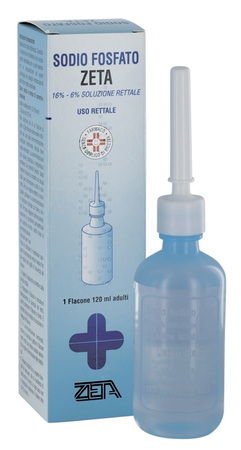 SODIO FOSFATO (ZETA FARMACEUTICI)*1 flacone soluz rett 120 ml 16% + 6% image not present
