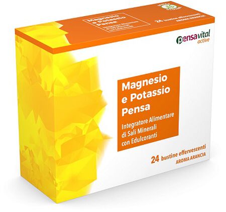 MAGNESIO E POTASSIO ARANCIA PENSA 24 BUSTINE EFFERVESCENTI image not present