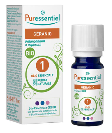 PURESSENTIEL GERANIO OLIO ESSENZIALE BIO 5 ML image not present