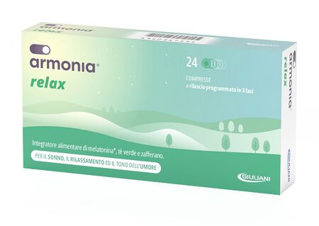 ARMONIA RELAX 1 MG A BASE DI MELATONINA 24 COMPRESSE image not present