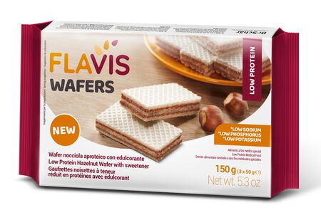 FLAVIS WAFERS NOCCIOLA APROTEICO 3 PORZIONI DA 50 G image not present