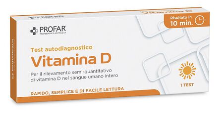 PROFAR TEST VITAMINA D RILEVAZIONE SEMI-QUANTITATIVA VITAMINA D NEL SANGUE UMANO INTERO 1 PEZZO image not present