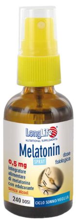 LONGLIFE MELATONIN SPRAY 0,5MG 30 ML image not present
