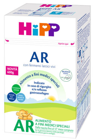 HIPP LATTE ANTIREFLUSSO CON METAFOLINA 600 G image not present