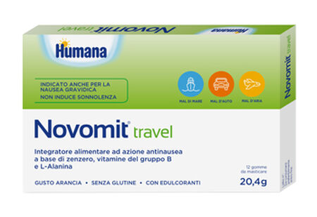 NOVOMIT TRAVEL 12 GOMME DA MASTICARE GUSTO ARANCIA image not present