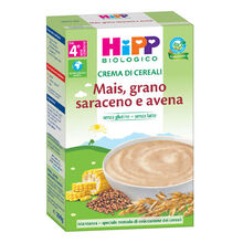 HIPP BIO CREMA CEREALI MAIS/GRANO SARACENO/AVENA 200 G