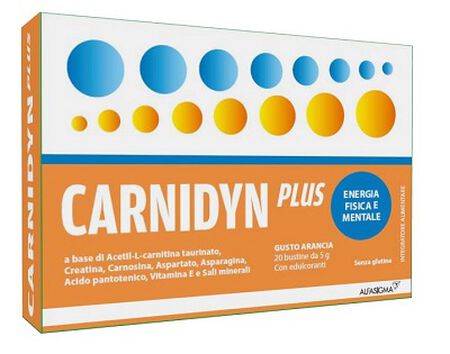 CARNIDYN PLUS 20 BUSTINE DA 5 G GUSTO ARANCIA image not present