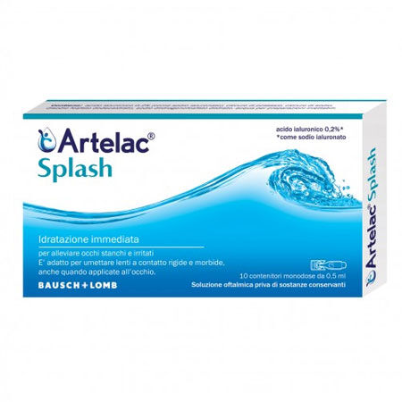 ARTELAC SPLASH GOCCE OCULARI 10 FLACONCINI MONODOSE 0,5 ML image not present