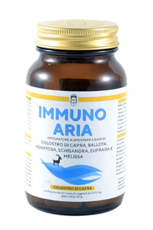 IMMUNO ARIA COLOSTRO DI CAPRA RESPIRAZIONE 60 CAPSULE VEGETALI image not present