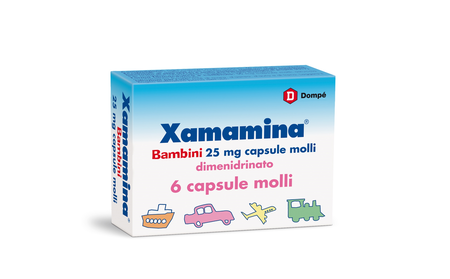 XAMAMINA MAL DI VIAGGIO*BB 6 cps molli 25 mg image not present