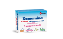 XAMAMINA MAL DI VIAGGIO*BB 6 cps molli 25 mg XAMAMINA MAL DI VIAGGIO*BB 6 cps molli 25 mg