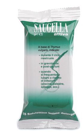 SAUGELLA ATTIVA SALVIETTINE 15 BUSTINE image not present