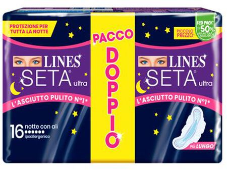 LINES SETA ULTRA ASSORBENTI NOTTE VP DWCT 16 PEZZI image not present