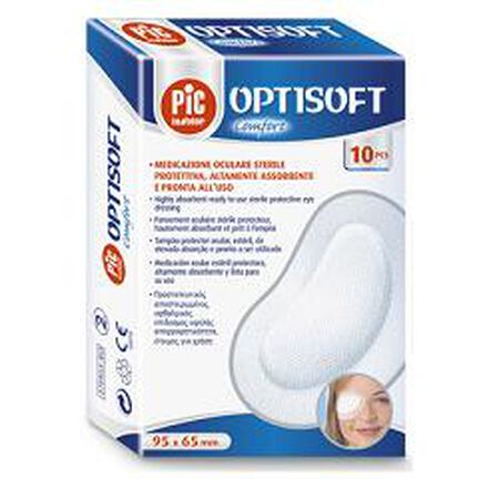 TAMPONE OCULARE PIC IN TESSUTO NON TESSUTO STERILE ADESIVO 10 PEZZI image not present