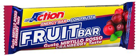 PROACTION FRUIT BAR BARRETTA ENERGETICA AL MIRTILLO ROSSO 40 G image not present