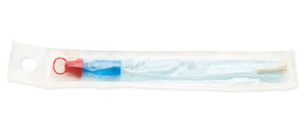 CATETERE MONOUSO AUTOLUBRIFICANTE HOLLISTER ADVANCE PER UOMO PUNTA NELATON CH12 LUNGHEZZA 40CM 30 PEZZI image not present