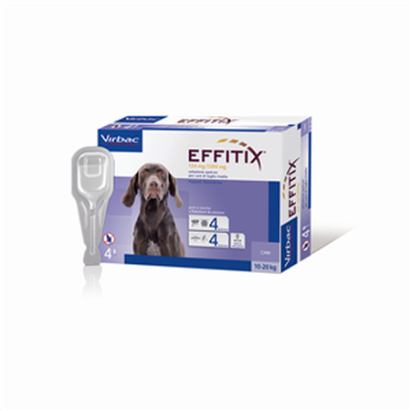 EFFITIX*spot-on soluz 4 pipette 2,20 ml 134 mg + 1.200 mg cani da 10 a 20 Kg image not present