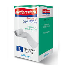 BENDA DI GARZA MEDIPRESTERIL 12/8 FU M5X7CM