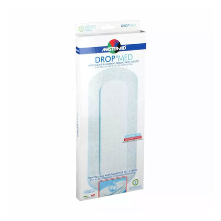 MEDICAZIONE COMPRESSA AUTOADESIVA DERMOATTIVA IPOALLERGENICA AERATA MASTER-AID DROP MED 10,5X25 3 PEZZI image not present