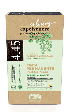 CAPELVENERE COLOURS TINTA CAPELLI 4,45N CASTANO RAME MOGANO image not present