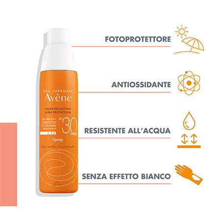 EAU THERMALE AVENE SPRAY SOLARE SPF 30 200 ML image not present