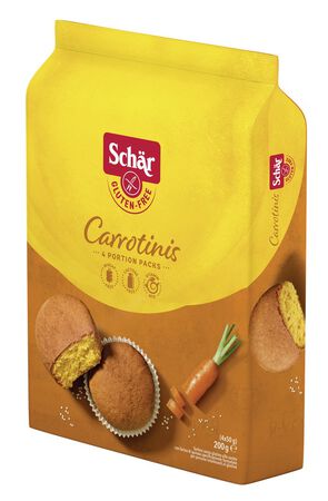 SCHAR CARROTINIS TORTINE ALLA CAROTA 4 PORZIONI DA 50 G image not present