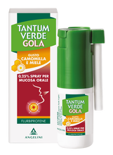 TANTUM VERDE GOLA*spray mucosa orale 15 ml 0,25% gusto camomilla e miele