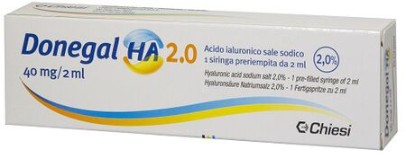 SIRINGA INTRA-ARTICOLARE DONEGAL HA 2.0 ACIDO IALURONICO 40 MG 2 ML 3 PEZZI image not present