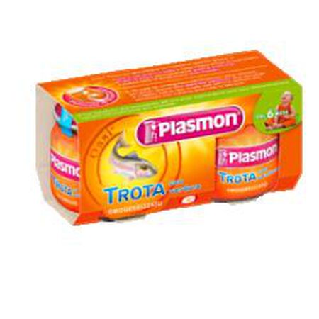 PLASMON OMOGENEIZZATO TROTA VERDURE 80 G X 2 PEZZI image not present