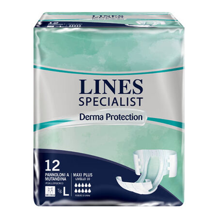 PANNOLONE MUTANDINA LINES SPECIALIST DERM AP L 12 PEZZI image not present