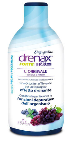 DRENAX FORTE L'ORIGINALE CON UVA E MIRTILLO 500 ML image not present