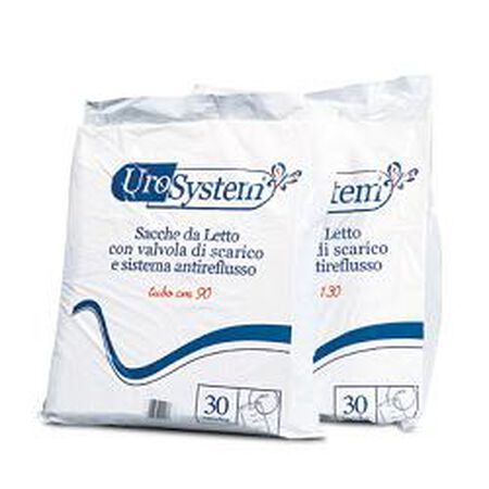 SACCA DI DRENAGGIO DA LETTO PER INCONTINENZA UROSYSTEM TUBO 130 CM CON SCARICO 30 PEZZI image not present