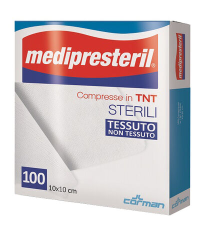 GARZA COMPRESSA MEDIPRESTERIL TNT 10X10CM 100 PEZZI image not present