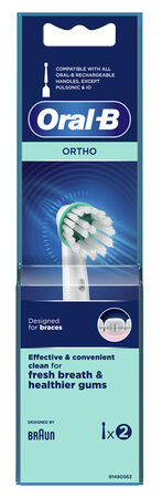 ORALB ORTHO OD17 TESTINA PER SPAZZOLINO ELETTRICO 2 PEZZI image not present