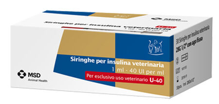 SIRINGA INSULINA USO VETERINARIO MSD-AH 30 SIRINGHE 40 UI/ML image not present