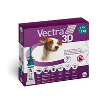 VECTRA 3D*spot-on soluz 3 pipette 1,6 ml 87 mg + 7,7 mg + 635 mg cani da 4 a 10 Kg, tappo verde