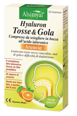 HYALURON TOSSE&GOLA ARANCIA 30 COMPRESSE image not present
