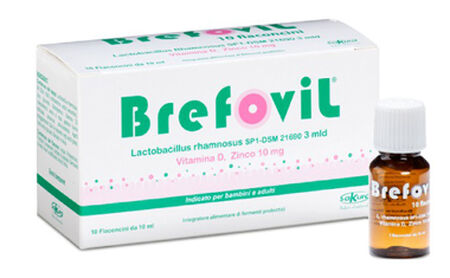 BREFOVIL 10 FLACONCINI MONODOSE DA 10 ML GUSTO LAMPONE image not present