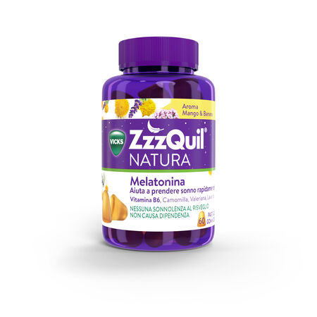 VICKS ZZZQUIL NATURA MANGO & BANANA 60 PASTIGLIE GOMMOSE image not present