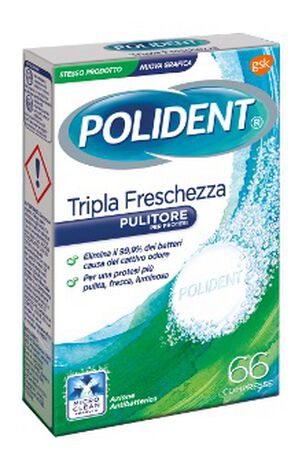 POLIDENT TRIPLA FRESCHEZZA 66 COMPRESSE image not present