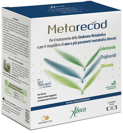 METARECOD 40 BUSTINE GRANULARI X 2,5G GUSTO ARANCIA E PESCA image not present